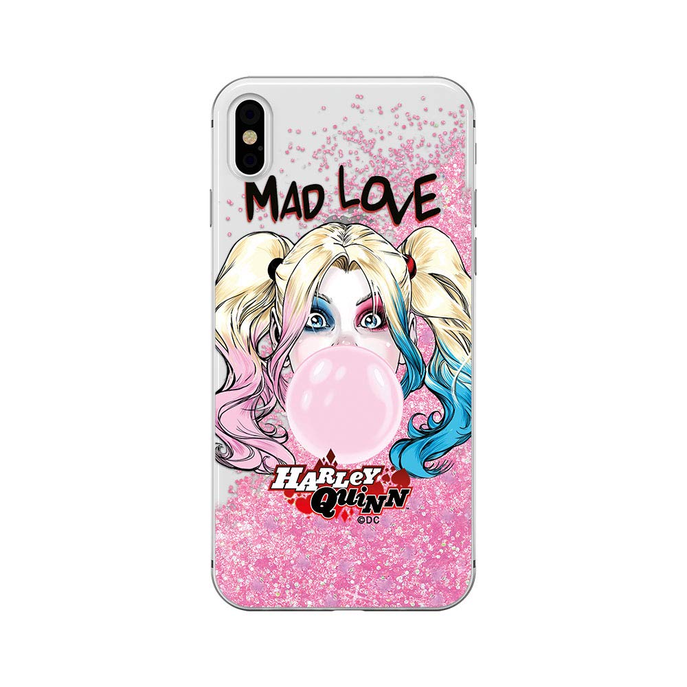 ERT GROUP Original Harley Quinn TPU Case for iPhone XS MAX, Liquid Silicone Cover, Flexible and Slim, Protective for Screen, Shockproof and Anti-Scratch Phone Case Pink — image 1
