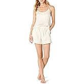 Amazon Essentials Women's Satin Pajama Top and Shorts Set