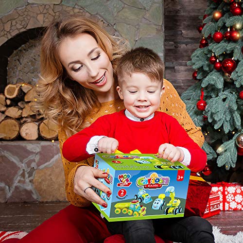 Toys for a 2 Year Old Boy 4 Friction Powered Trucks for 3+ Year Old