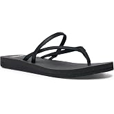 Sanuk Yoga Stella Womens Sandals - Yoga Mat Footbed Flip Flops | Womens sandals, cushioned flat sandals, yoga mat footbed, soft synthetic strap, lightweight everyday summer sandals