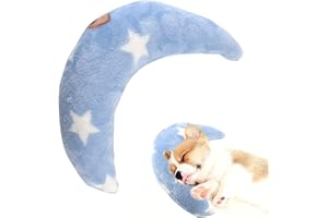 COSOWO Dog Calming U Shaped Pillow for Small Dogs and Cats, Dog Neck Pillow for Joint Relief Sleeping Improve, Machine Washable Blue
