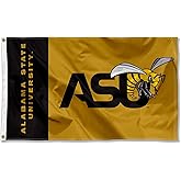 College Flags & Banners Co. Alabama State Hornets Wordmark Logo Large Grommet Banner Flag