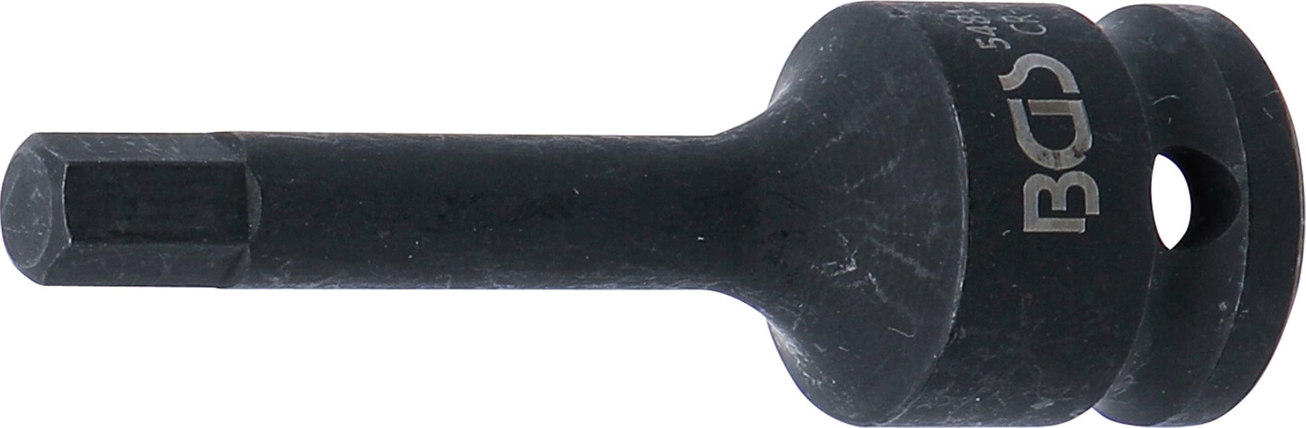 BGS 5481-M8 | Impact Bit Socket | length 75 mm | 12.5 mm (1/2") Drive | internal Hexagon 8 mm