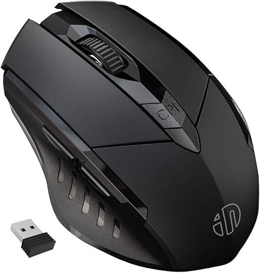 Wireless Mouse Rechargeable, Inphic Ergonomic USB 2.4G Cordless Mice PC