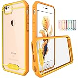 TOTU Ultra Slim Crystal Clear Case for iPhone 6/6S 4.7-Inch - Orange/Yellow