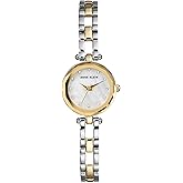 Anne Klein Women's Premium Crystal Accented Open Bracelet Watch