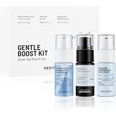 MEDITHERAPY Gentle Boost Kit - Mini Korean Skincare Set, 2.01 oz, 3-Step Face Routine for Glowy Skin, Gentle for Sensitive Skin, Hyaluronic Acid, Retinal, Squalane, Ideal Gift, Travel Essentials