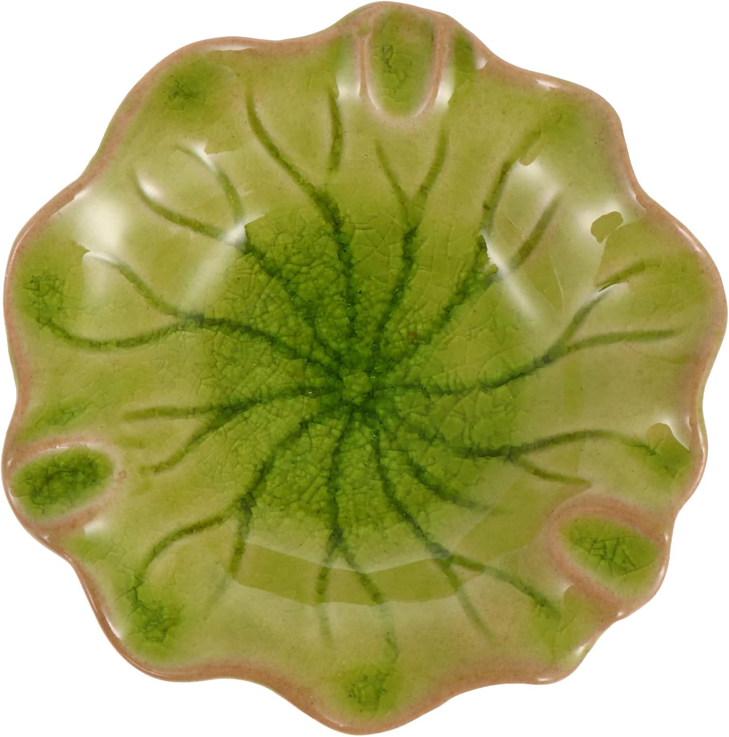 Oil Lamps & Accessories - Healifty Ceramic Dish for Electric Oil Aromatherapy Burner Warmer Diffuser Bowl Holder Essential Oil Plate Ceramic Oil Warmer Tealight Candle Holder Bowl Home Decoration Green