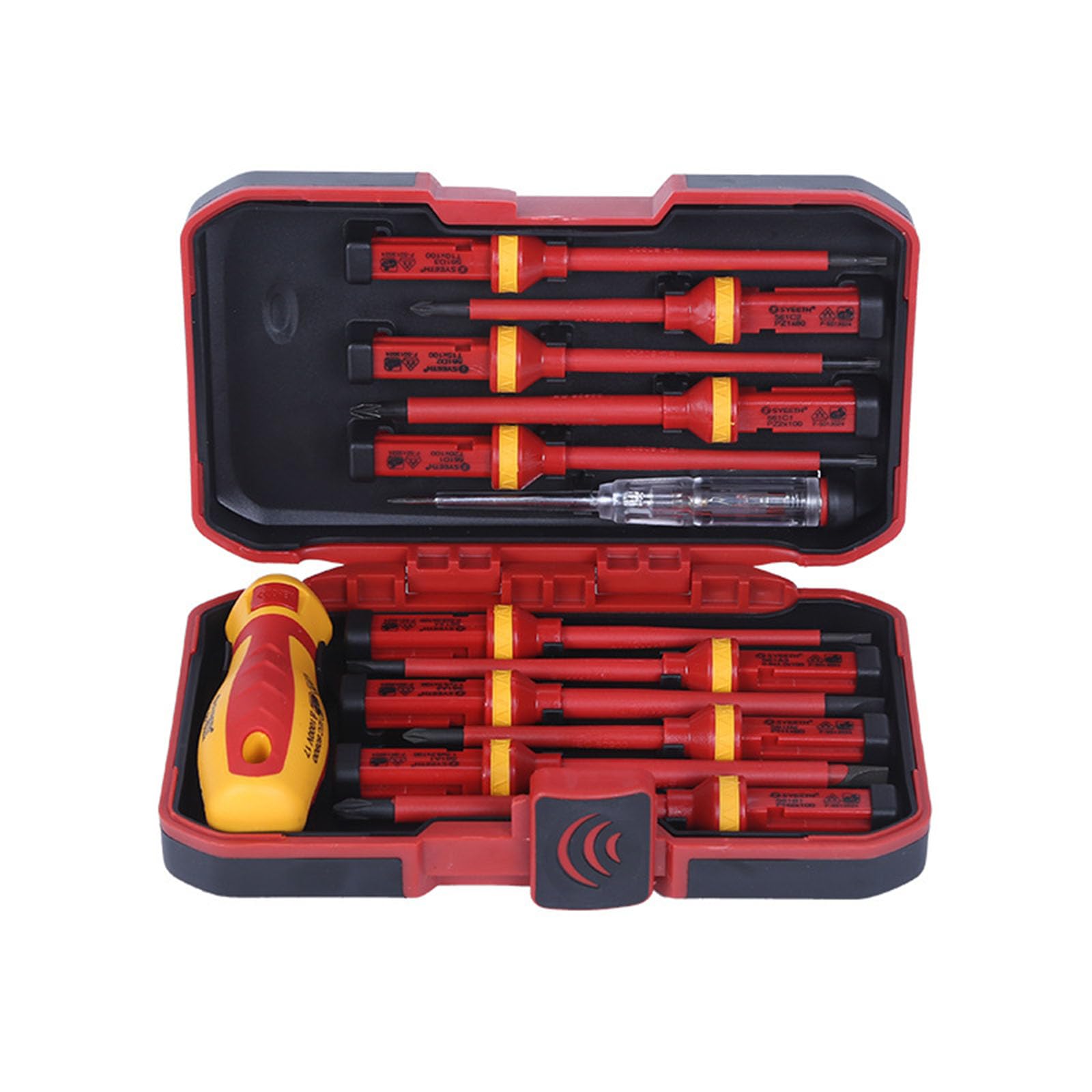 13Pcs Insulated Screwdriver Set VDE Insulated Slotted Phillips Handle Slotted Screwdriver