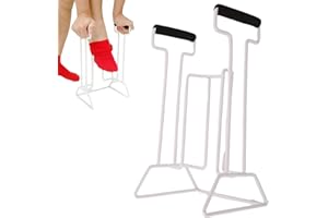 Compression Sock Aid Device, Ergonomic Sock Aids for Putting On Socks, Sock Aid with Comfortable Grip, Corrosion-Resistant Un
