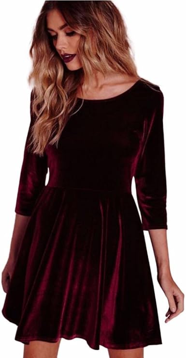 womens velvet dress uk
