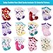 12-Pack Cotton Socks for Toddler Boys Girls Anti-Slip Ankle Socks for Baby Walkers Non-Skip with Grip for 16-36 Months
