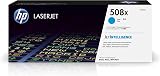 HP 508X CF361X High Yield Cyan Toner Cartridge Single Pack for Color LaserJet