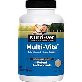 Nutri-Vet Dog Multivitamin, Daily Multivitamin for Dogs, 180 Count | Daily Multivitamin, Dog Vitamins, Dog Vitamins &amp; Supplements, Immune Support, Balanced Nutrition, Overall Pet Health
