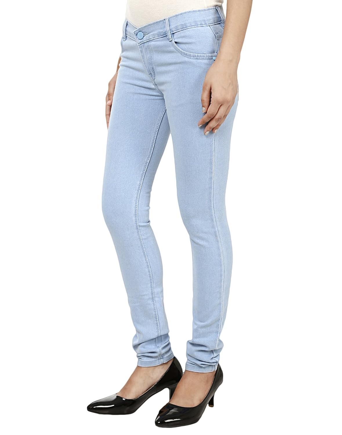 ico blue stor light blue casual denim for women