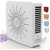 Portable Desktop Air Purifier & Fan Combo with HEPA Filter, Aroma & Ionizer – Compact Yet Powerful 3-Speed Air Cleaner for True Purification in Bedroom, Office, Travel & Gifts (White)