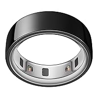 Oura Ring 第4世代 – ブラック – サイズ7 – スマートリング|まずはサイズ確認:専用サイズキット対応|睡眠・心拍・フィットネスを計測|最長8日間バッテリー持続