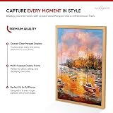 Alison Kingsgate Sleek A2 Picture Frame Oak Engineered Wood Perspex Front view 2