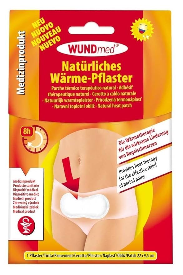 Natürliches Wärmepflaster zur wirksamen Linderung bei Regelschmerzen - Wärmepflaster bei Regelschmerzen - Medizinprodukt (1)