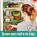 4-Set Fruit & Veggie Life Extender - 16x12 Inch - Foam Fridge Shelf Mat & Refrigerator Drawers Liner - Washable Pads - Extends Life of Produce & Prevents Spoilage - Keeps Food Fresh & Crispy