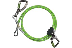 ProClimb Vine Arborist Flip Line Kit Over-Braided Steel w/Aluminum Swivel Eye Made in The USA