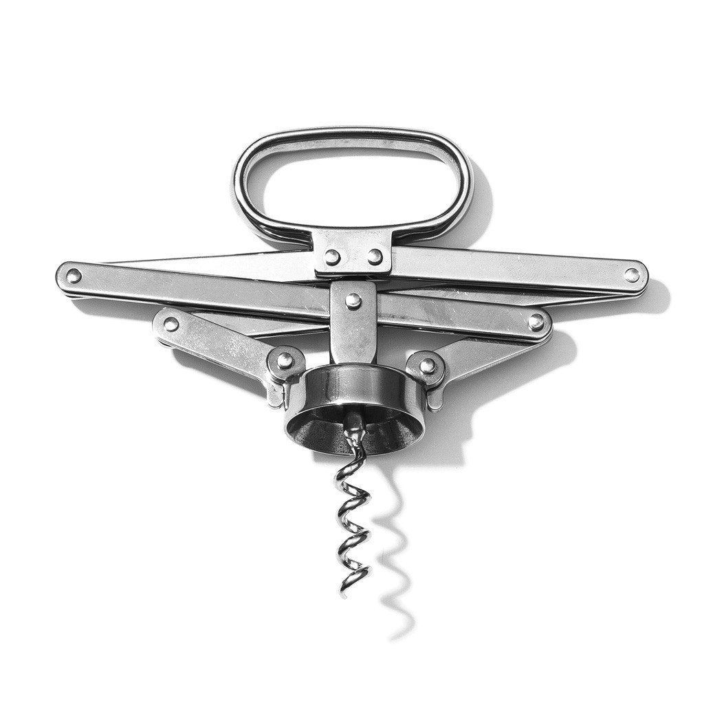 Officina Alessi Socrates Corkscrew, Silver