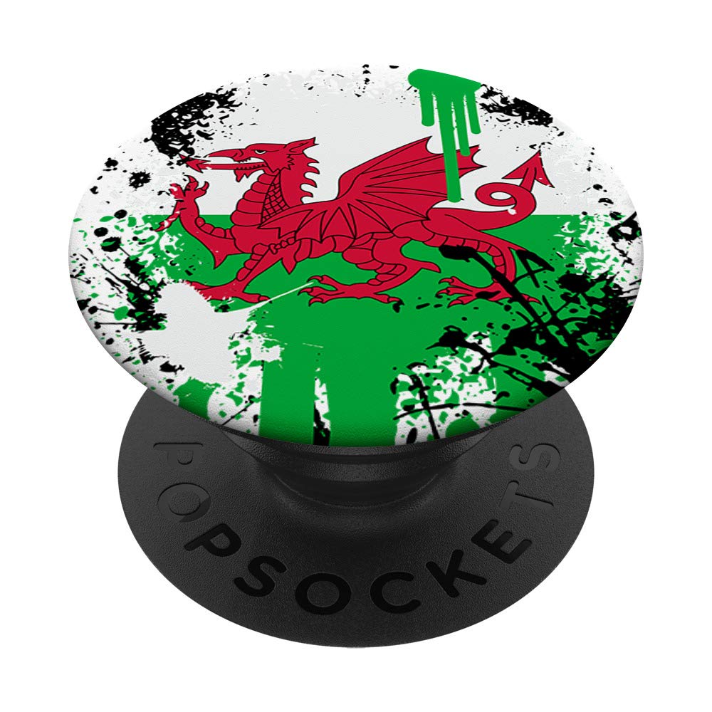 PopSockets Wales Flag Phone Case Cell Smartphone Cymru Gifts for Welsh PopSockets Grip and Stand for Phones and Tablets