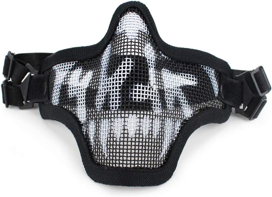 Military Half Face Mask Protective Mesh Mask For Airsoft Paintball