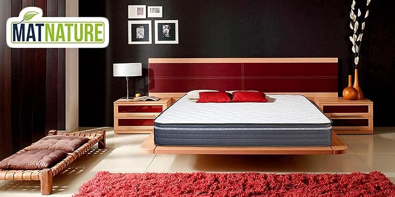 | MatFoam | Colchón Viscosoft Reversible | Firme e Indeformable | Altura 21 cm | Muy Transpirable Antibacterial | Óptima Termoregulación | Tejido Antideslizante (105 x 200 cm)