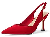 Rilista Women's Slingback Kitten Heels Closed