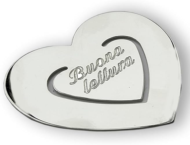 Marque Page En Forme De Cœur En Argent 925 1000 Avec Gravure Bonne Lecture Amazon Fr Bijoux