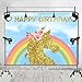 Fanghui Backdrops Photography Photo Studio Background Photographic Happy Birthday Material Vinyl 7x5ft Unicorn