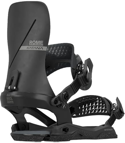 Amazon.com : Rome Katana FW Men's Snowboard Bindings, Black, Small