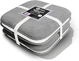 Casabella Memory Foam Chair Cushions Non Skid 40x40 Honeycomb Set of 4 view 1