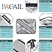 BAGAIL 6 Set Packing Cubes,Travel Luggage Packing Organizers with Laundry Bag(Geometry Grey)