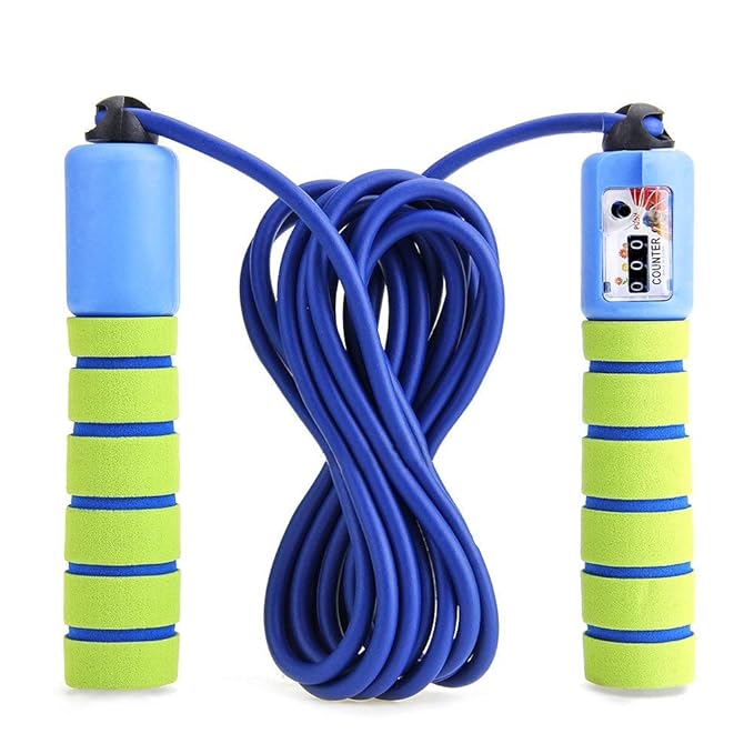 JayTop Springseil Speed Rope Mit Zähler Und Komfortablen & Anti-Rutsch Griffen für Workout, Crossfit, Boxen, Training Und Fit
