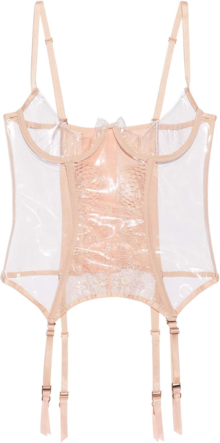 Savage x Fenty Women's Hyper Real Lace & Vinyl Cupless