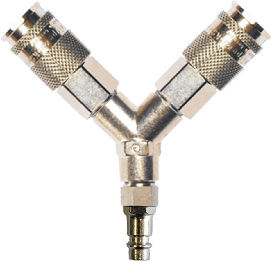 Y PIECE WITH HI FLOW EURO FITTINGS Air Line Fittings Amazon.co.uk