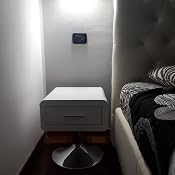 Comodino Cairo 1 cassetto rovere bianco| in offerta su Garnero Arredamenti