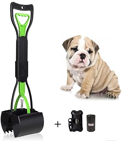 out one handed dog poop scoop