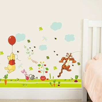 Kibi Disney Winnie Puuh & Freunde Freizeitspaß Wandtattoo, Wandtattoo Winnie Pooh Kinderzimmer Wandsticker Winnie Puuh Aufkle
