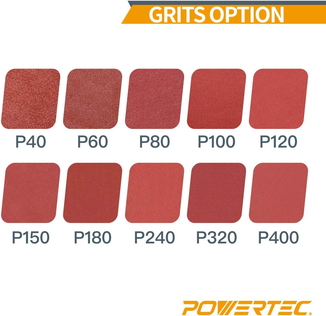 POWERTEC 110810 3 x 18 Inch Sanding Belts | 80 Grit Aluminum Oxide Sanding Belt | Premium Sandpaper for Portable Belt Sander – 10 Pack - Sander Belts - 