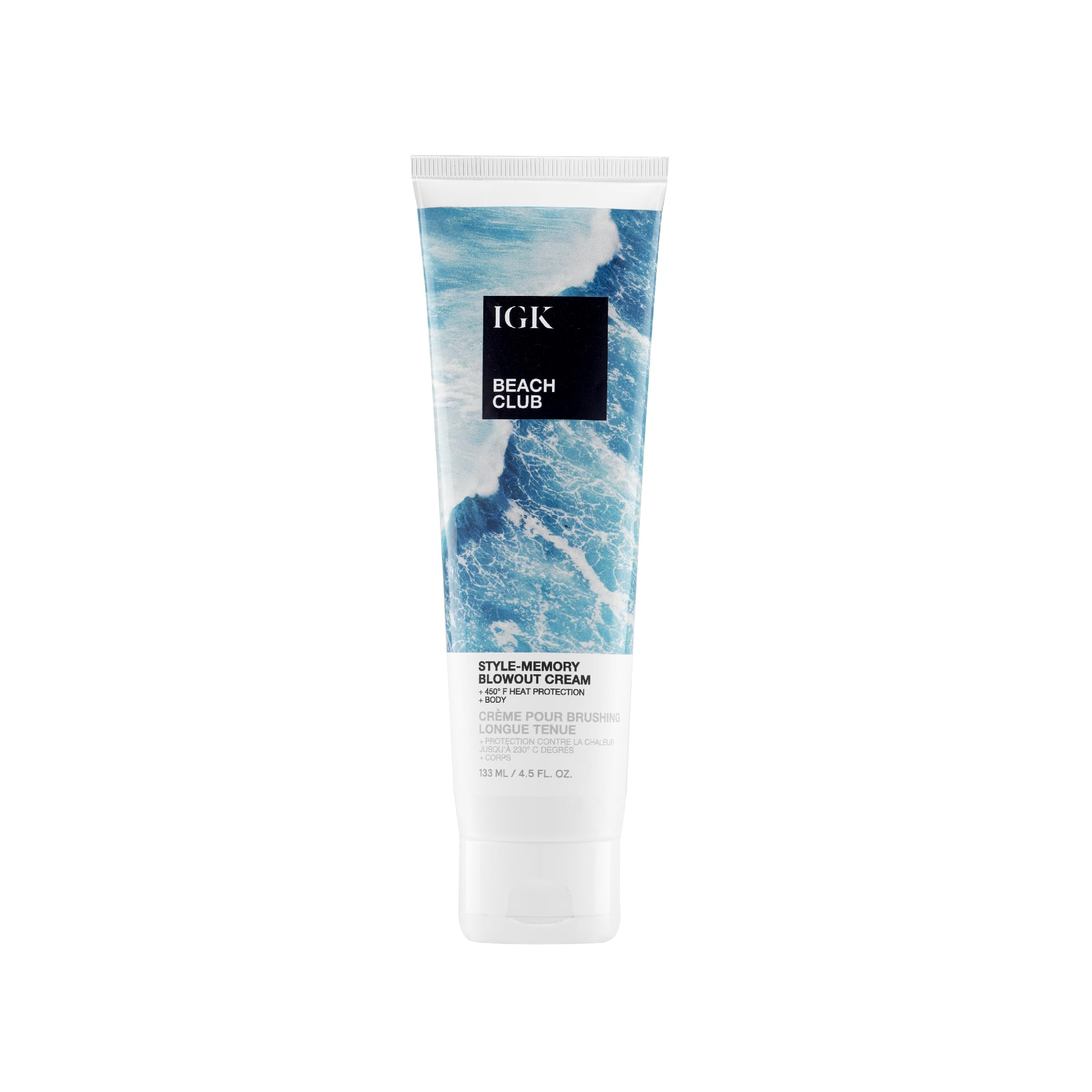IGK Beach Club Bouncy Blowout Cream For Unisex 4.5 oz Cream