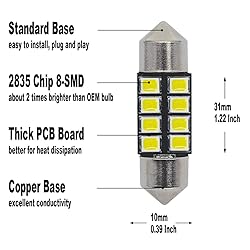 Yoper Interior Dome Map Light LED Kit Package