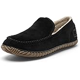 SOREL Men's Dude Moc Slipper - Black, Black - 8.5