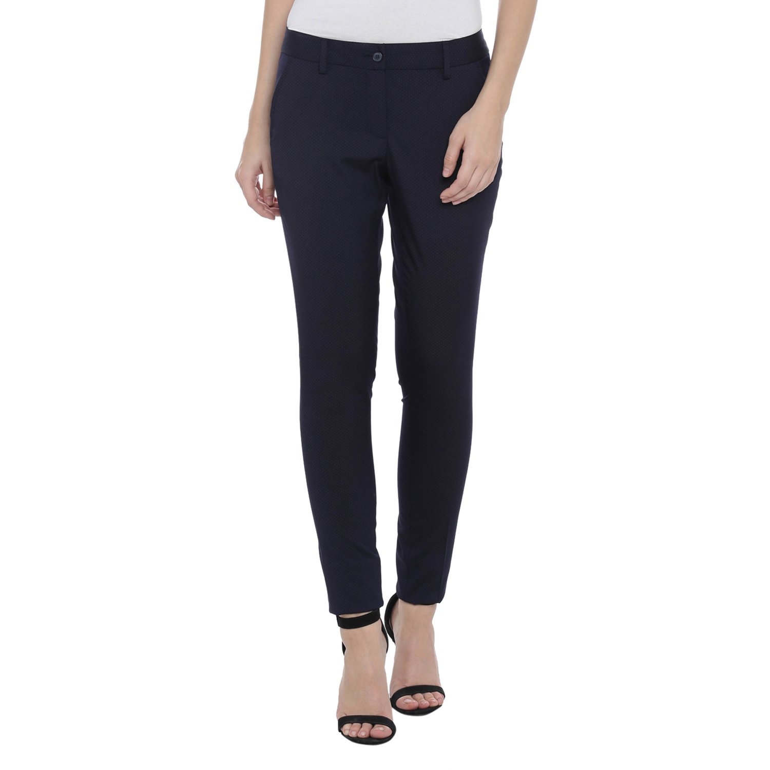 annabelle by pantaloons womens solid trouser