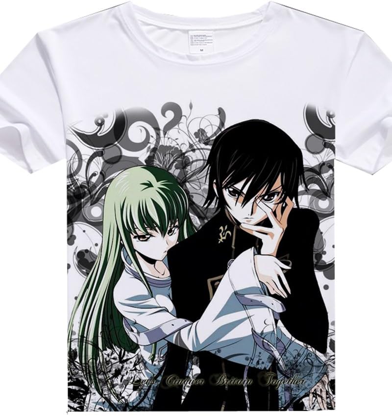Camplayco Code Geass Suzaku Kururugi Logo T-shirt Cosplay Costume Size XX-Large