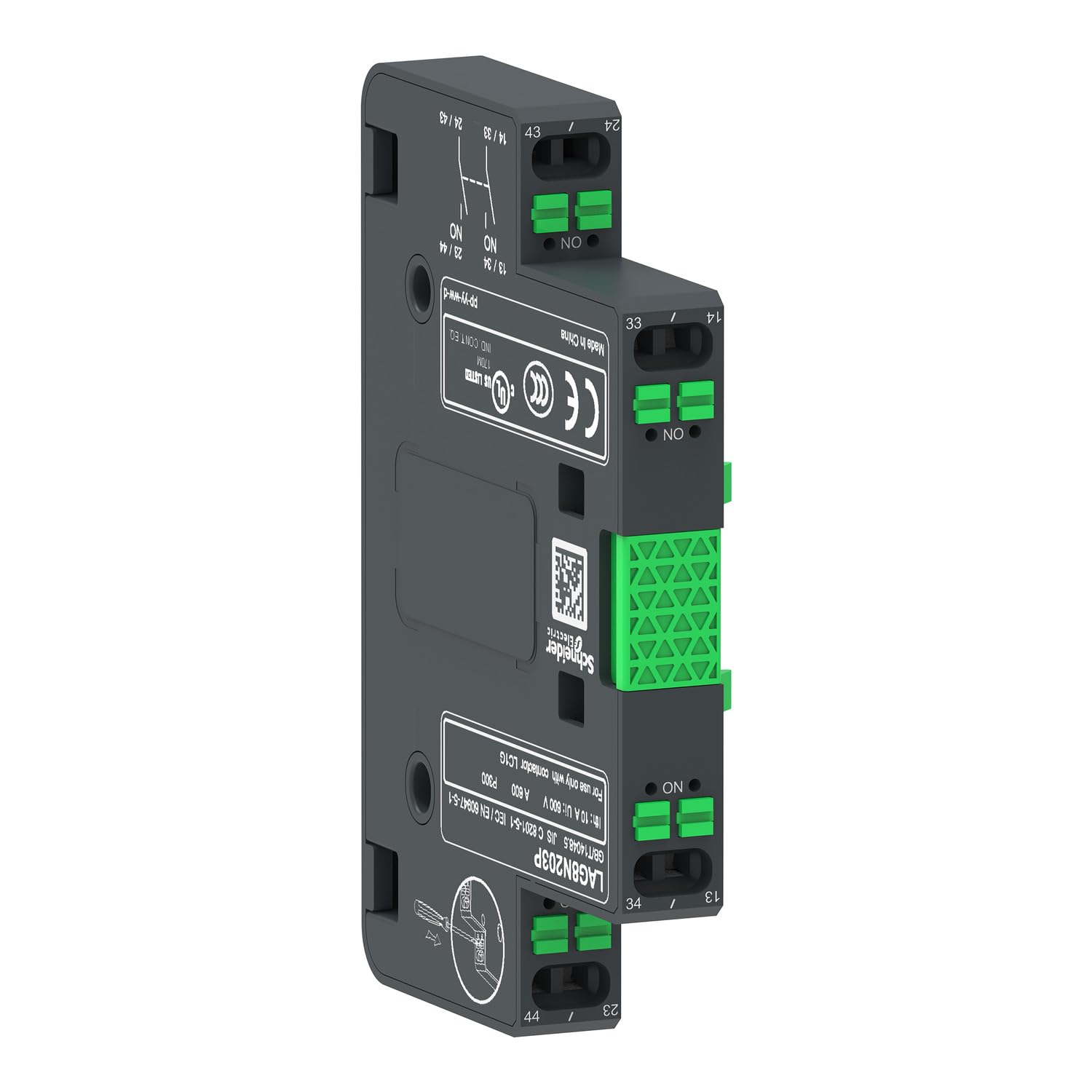 Schneider Electric AUX contact 2NO push-in type L1/R1