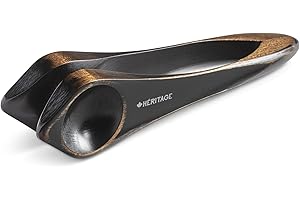 Heritage Musical Spoons Percussion Instrument, Handmade Canadian Maplewood, Natural Wood Folk Sound, Great Gift for All Ages With Any Music Experience, Medium, Black