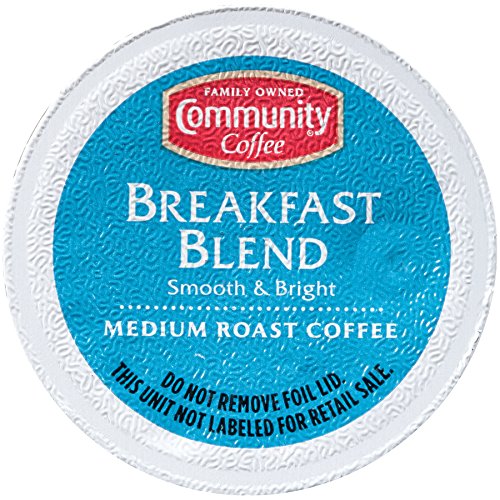 COMMUNITY COFFEE BREAKFAST BLEND, MEDIUM ROAST SINGLE-SERVE KEURIG K-CUP PODS, 12 COUNT (PACK OF 1)